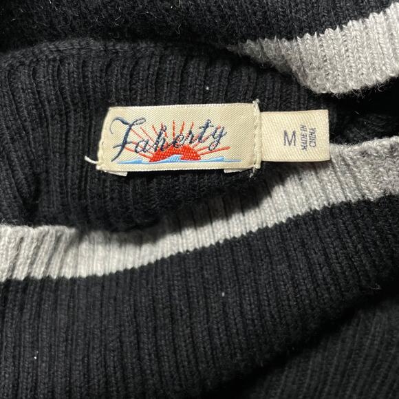 Faherty Mikki Turtleneck Sweater in Black      Size: M - Picture 6 of 6